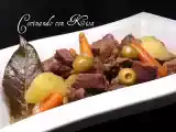 Receta Ternera encebollada con zanahorias baby y aceitunas verdes (fussioncook)