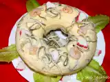 Receta Pastel frío de gulas y gambas