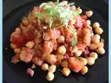 Receta Ensalada templada de garbanzos con vinagreta de curry