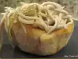 Receta Tartaleta de huevos rotos de codorniz y gulas