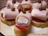Receta Montaditos de pavo y queso