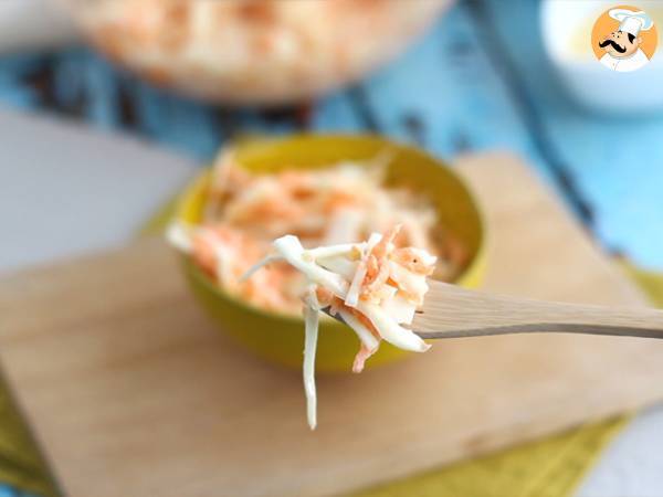 Coleslaw estilo americano (ensalada de repollo y zanahoria) - Preparación paso 5
