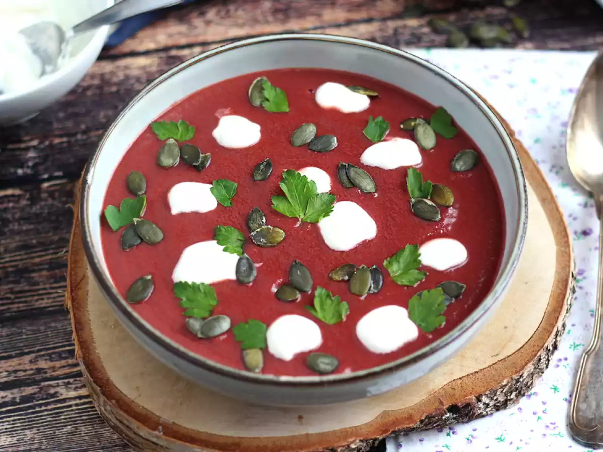 Crema de remolacha, fácil
