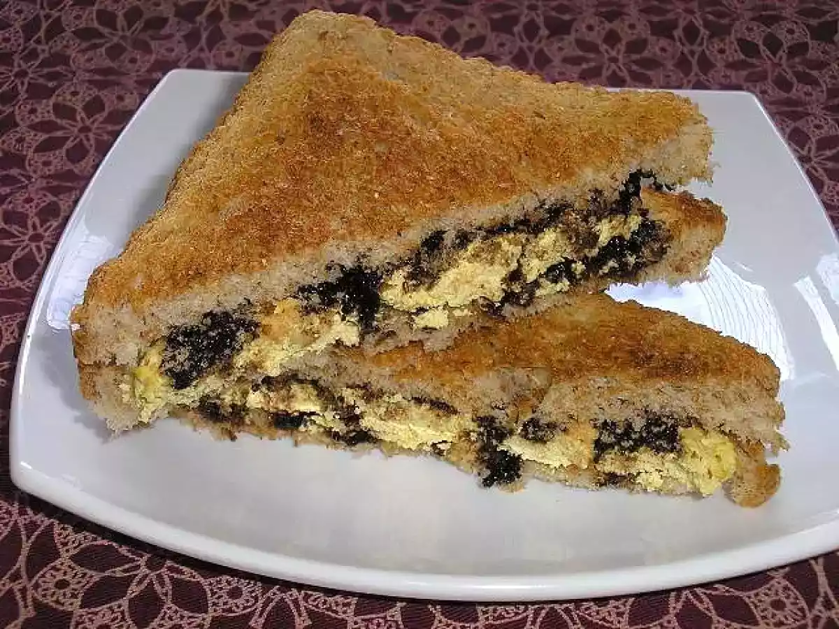 Sandwich de tofu gratinado