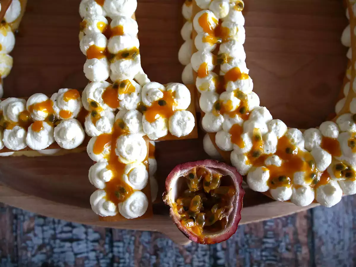 Tarta de números con mango y fruta de la pasión – Number cake - foto 4